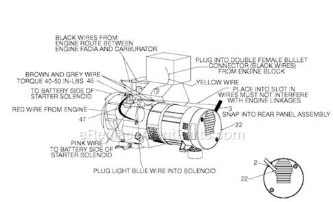 Page C Diagram and Parts List for BSV750-W Type 1 Porter Cable Generator